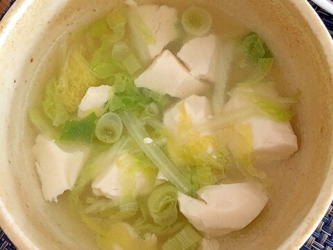 豆腐と白菜の中華スープ☆